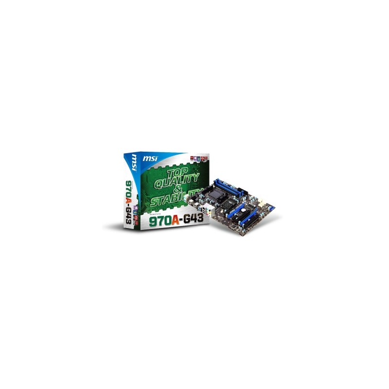 MSI 970A-G43 AM3+ AMD970 4DDR3 USB3/RAID ATX