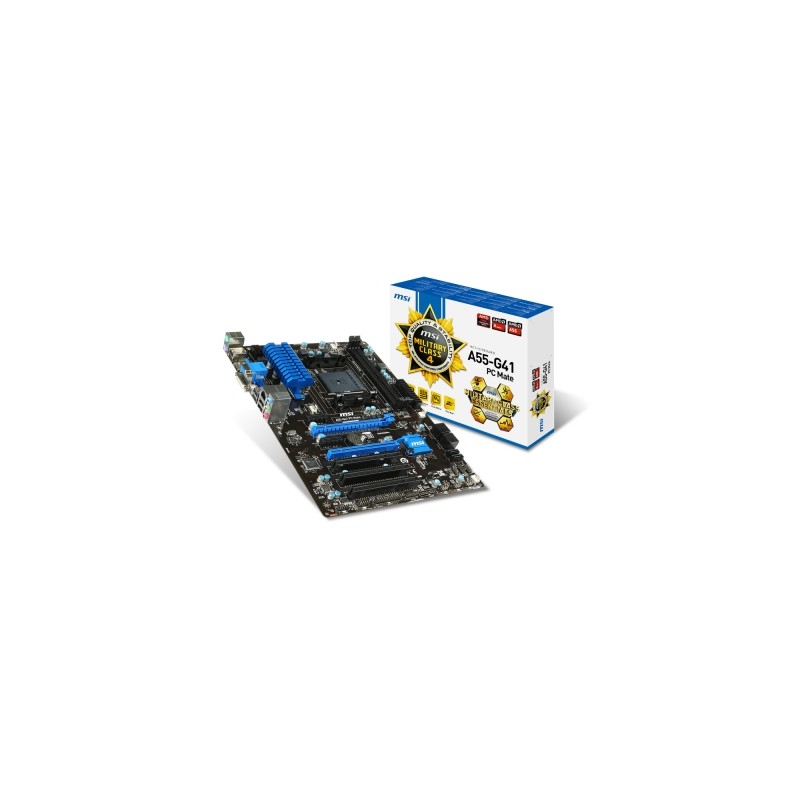 MSI A55-G41 PC MATE FM2 + AMD A55 2DDR3 ATX