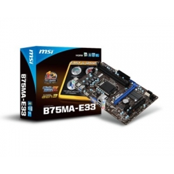 MSI B75MA-E33 s1155 B75 2DDR3 USB3/GLAN uATX