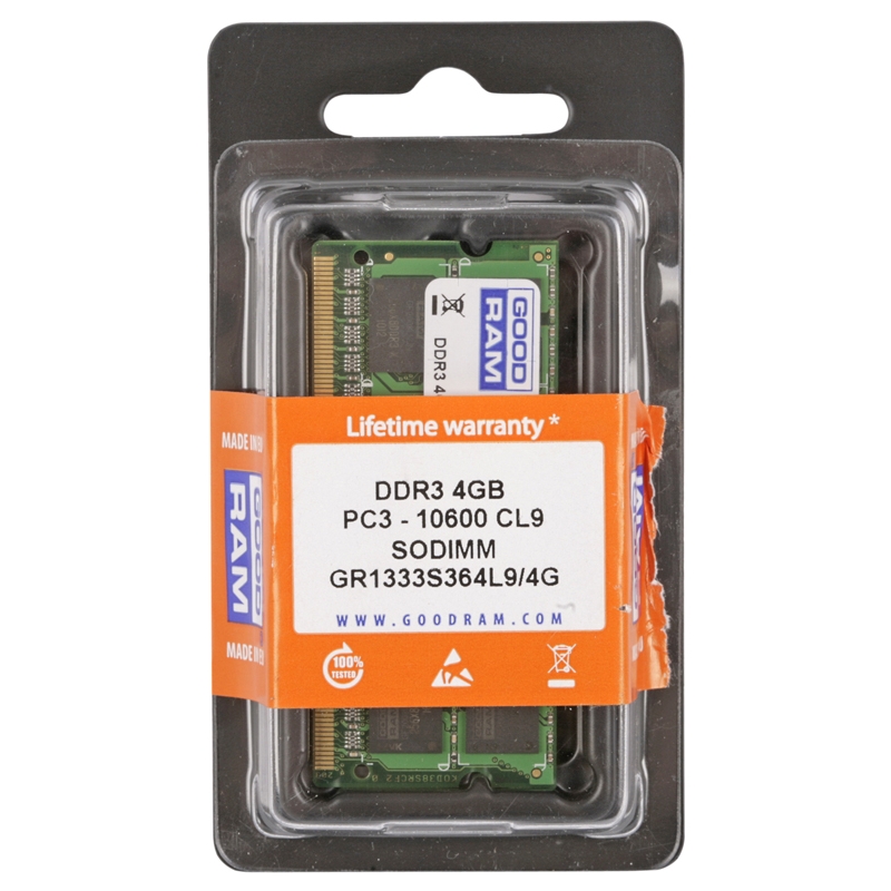GOODRAM DDR3 SODIMM 4GB/1333 CL9