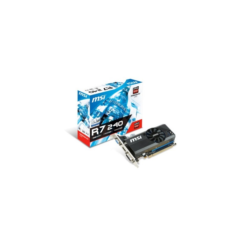 MSI Radeon R7 240 2GB DDR3 128BIT DVI/HDMI/Dsub BOX