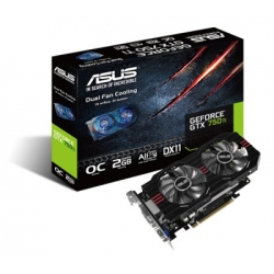 Asus GeForce CUDA GTX750Ti OC 2GB DDR5 PCI-E 128BIT 2DVI/HDMI/DS