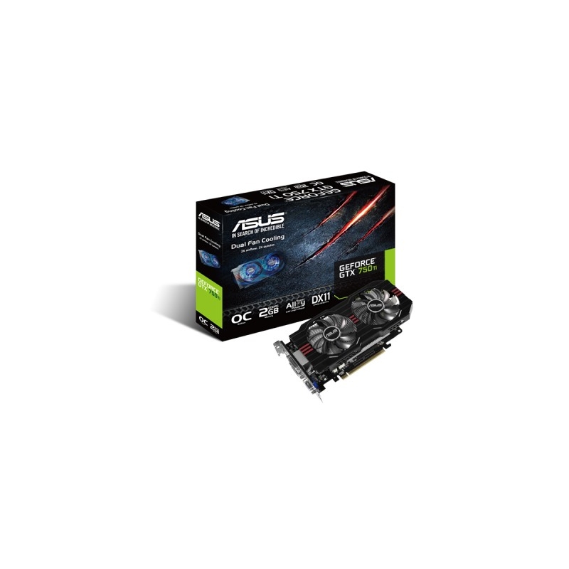 Asus GeForce CUDA GTX750Ti OC 2GB DDR5 PCI-E 128BIT 2DVI/HDMI/DS