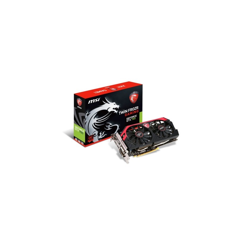 MSI GeForce CUDA GTX760 TF OC 2GB DDR5 256BIT PCI-E 2DVI/HDMI/DP BOX