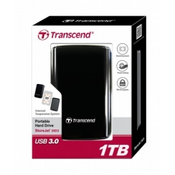 Transcend StoreJet 25 D3 1TB 2.5'' USB3.0 Black - Internal HDD